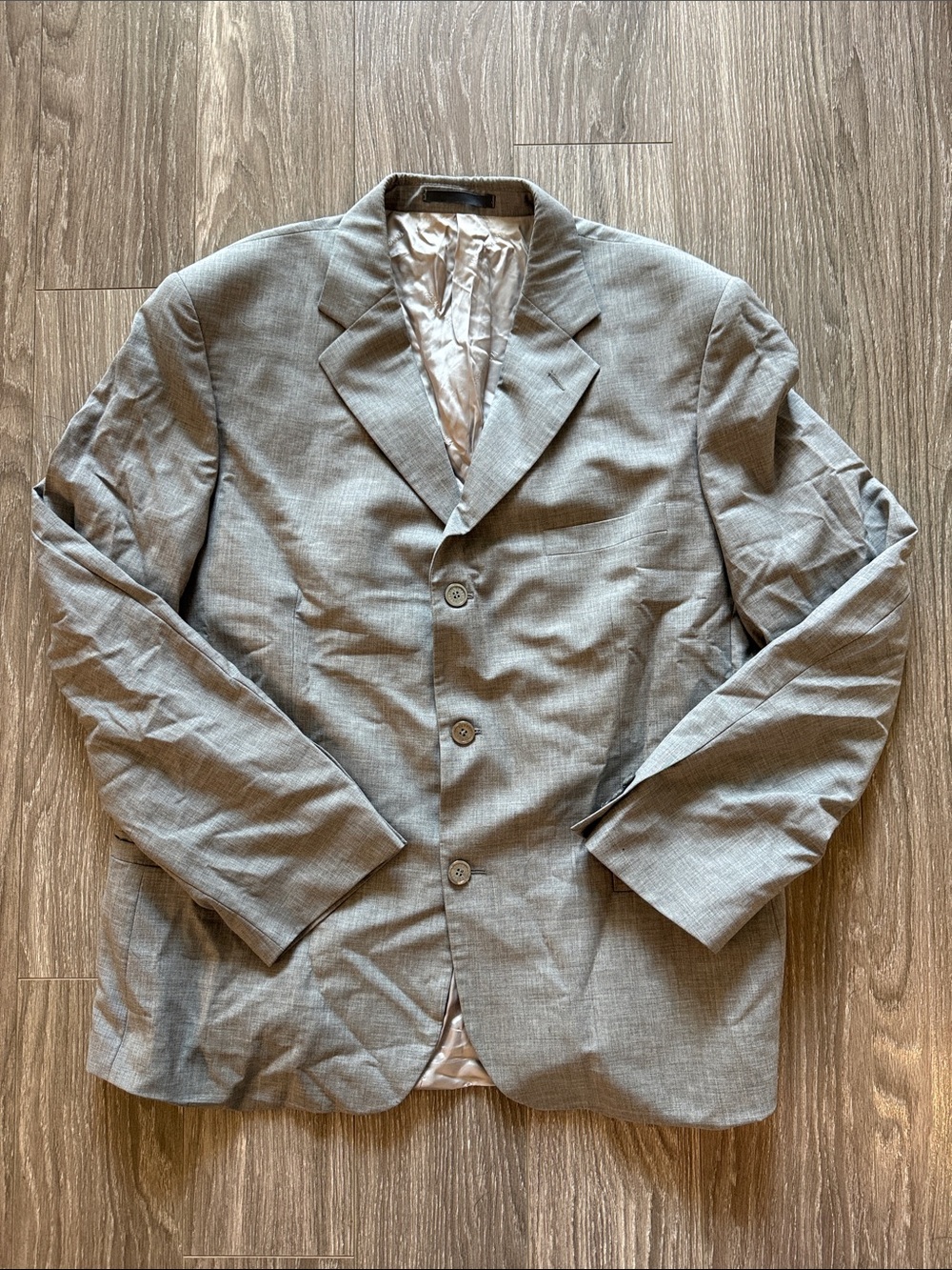 Vintage VERSACE Classic Grey Men's Blazer - Single-Breasted / WOOL size 56